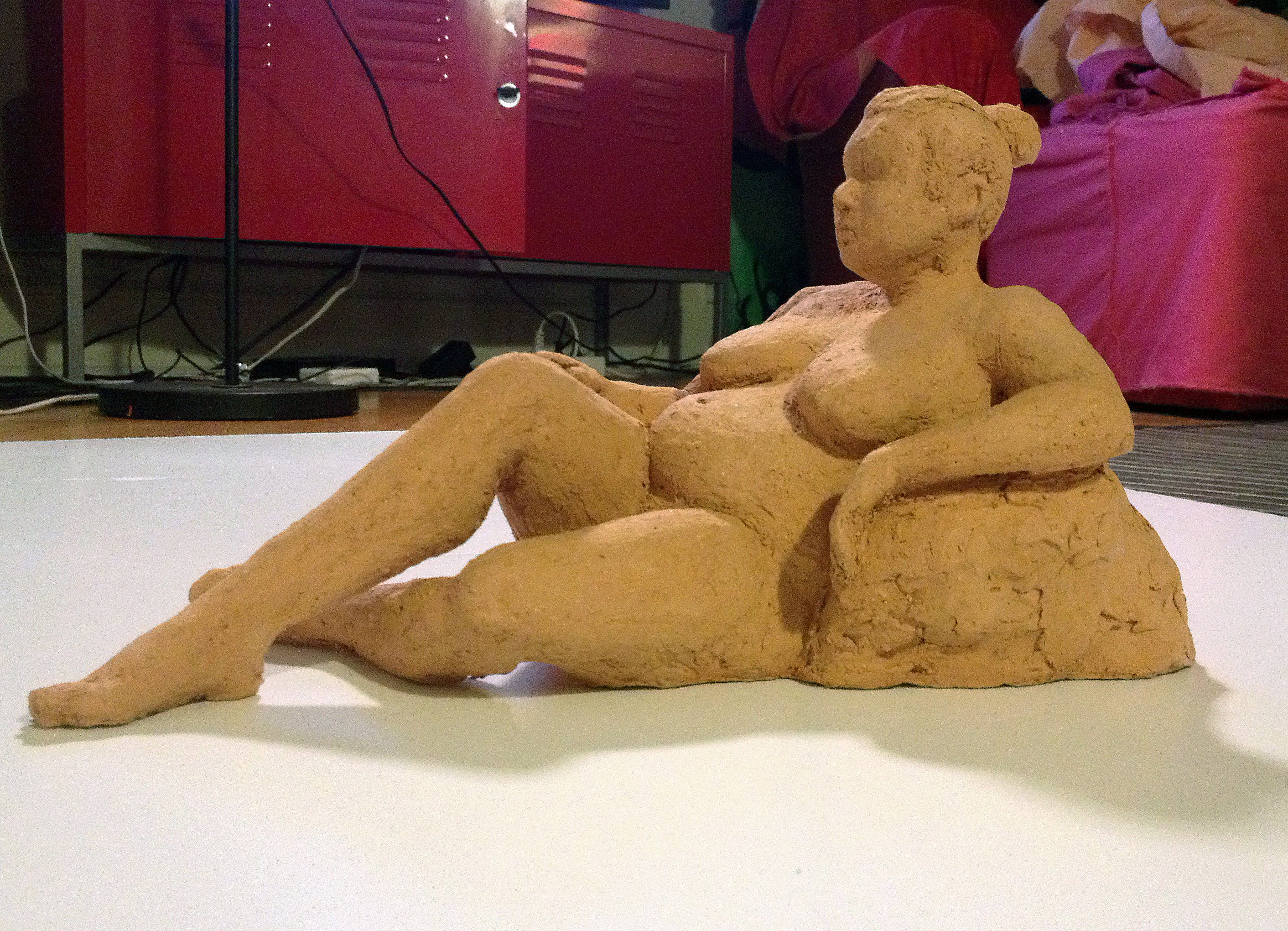 The Dormant. Sculpture. Clay, 25 cm. By Anna-Lena Ekenryd 2013.