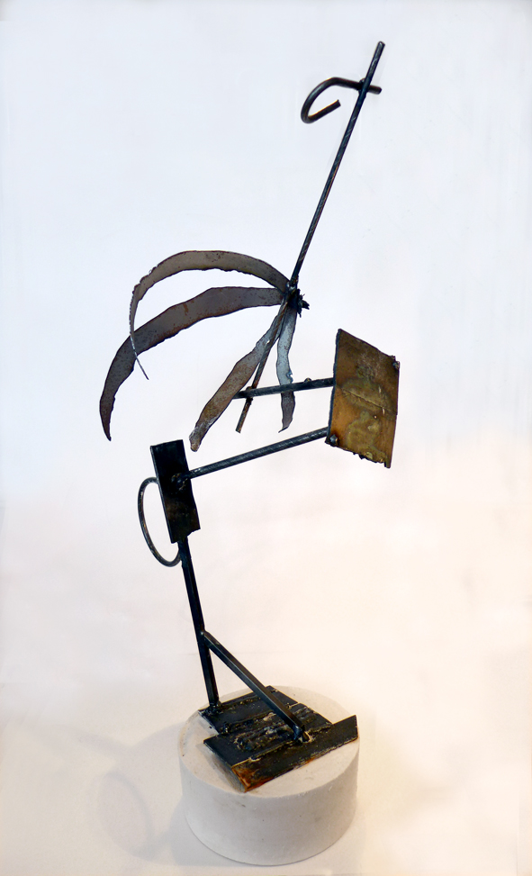 Dark Wader. Sculpture maquette, metal. 2016.